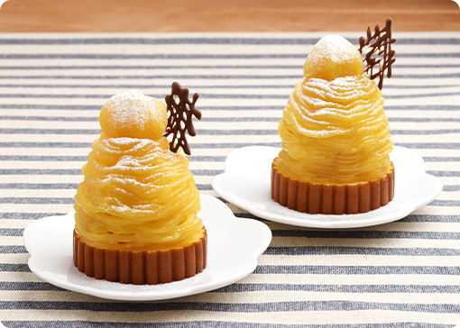 栗きんとんのモンブラン風完成画像