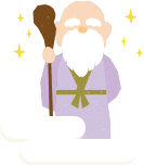 としがみさまのイラスト