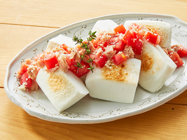 はんぺんのツナトマトがけのレシピ