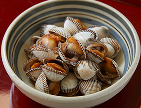 アカガイの煮物