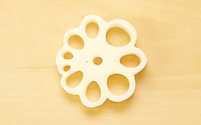 飾り切り　花れんこん　完成