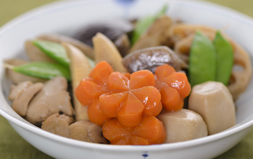 飾り切り　ねじり梅