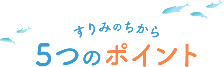 すりみのちから ５つのポイント